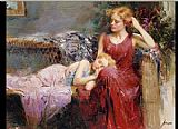 Pino Famous Paintings - A Mother's Love